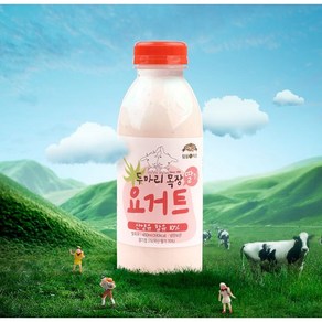 임실치즈 두마리목장 수제 딸기가득 요거트 산양유 첨가, 5개, 450ml