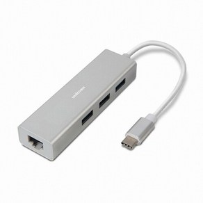 유니콘 TH-300GH C타입 기가유선랜카드 3포트 USB허브 USB3.0, 1개