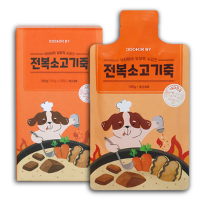 닥터바이 강아지 전복소고기죽 강아지보양식 100g 5개입, 1SET, 500g, 1세트