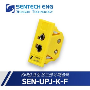 온도센서 커넥터 패널잭 K타입 표준 열전대 써모커플 UPJ-KF, 1개