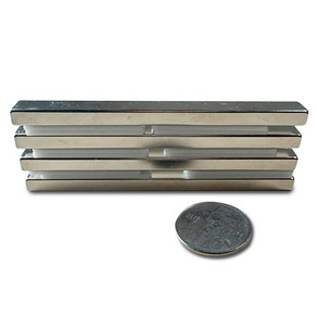 100*10*5 네오디움 사각자석 NS 지름 100mm x 10mm x 5mm [니즈], 4개