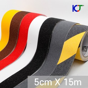 KCJ 미끄럼방지 논슬립 테이프 15m X 5cm, 그레이 (15mX5cm), 1개