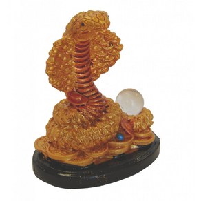 Feng Shui Impot Chinese Zodiac Snake Statue 풍수 수입 중식어 조디악 뱀 동상, Oange