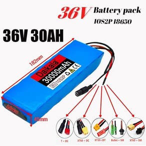 18650 충전식 리튬 이온 배터리 자전거 전기 오토바이 10S2P 42V 500W 30000mAh