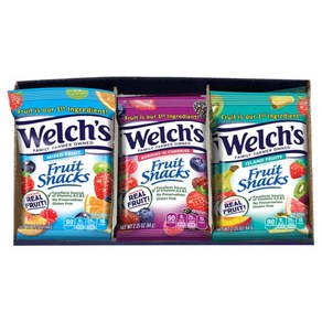 Welchs Fuit Snacks 버라이어티 팩 2.25온스 20개, 64g