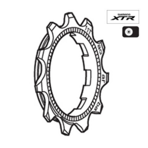 [한국자전거총판] 시마노 XTR 11단 스프라켓 CS-M9000 낱장 11T, 1개