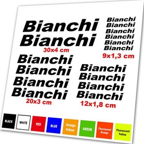 BIANCHI 자전거 프레임 스티커 데칼 세트 모든 색상 사용 가능