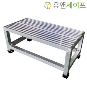 [유앤세이프] 국산 알루미늄 계단발판 사다리 작업발판 경량 고무캡 1단 2단 3단 4단, 1단 고무캡(30각), 1개