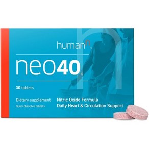 일산화질소 시키기 위 인 Neo40 일일 혈액 순환 - 혈압 - 슈퍼비트 제조업체 - 용해 가능 정제 30개 포함 - 맛있 일 향, 30정, 1개