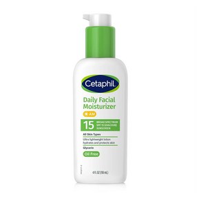 세타필 데일리 페이셜 모이스처라이저 SPF 15 Cetaphil Daily Facial Moistuize with Boad, 1개, 118ml