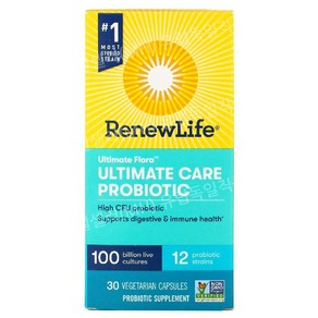 Renew Life 프리미엄유산균 프로바이오틱 1500억 30배지캡슐 Ultimate Floa Cae Pobiotic, 1개, 30정