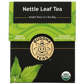 Buddha Teas Oganic Hebal Tea Nettle Leaf 18 Tea Bags 0.83 oz (24 g), 1개