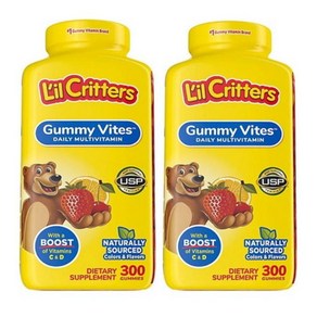 릴크리터스 [4개 SET] 구미 바이트 300정 (구미) Lil Cittes Gummy Vites 300gummy 300정 300정 4개, 2개