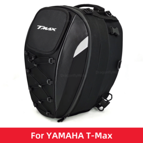 [호환] 오토바이 테일 백 야마하 T-Max 500 TMAX 560 530 방수 대용량 다기능 헬멧 모토크로스 가방, 01 Black, 1개