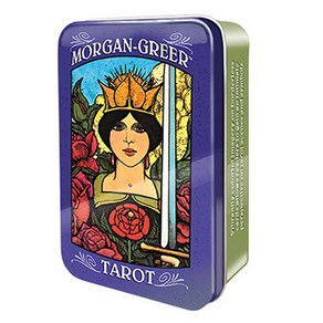 정품 모건그리어 틴케이스 한글매뉴얼 주머니 제공 Morgan Greer Tin Tarot 타로카드