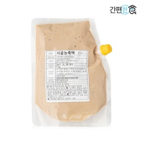 [이푸짐한] 사골 농축액 2kg 120인분 즉석국 설렁탕 맛집 육수 찌개 간편조리 업소용, 1개