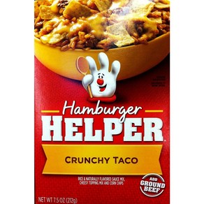 Betty Cocke CRUNCHY TACO Hambuge Helpe 7.5oz (5 Pac Betty Cocke CRUNCHY TACO 햄버거 도우미 7.5온스(5팩, 212g, 5개