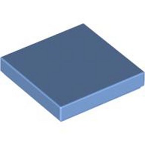 레고 부품 타일 Medium Blue Tile 2 x 2 with Goove 4528357 3068b, 1개