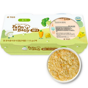 팜투베이비 실온 이유식 레디 후기, 닭고기배죽, 110g, 2개