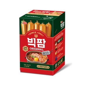 롯데웰푸드 빅팜 1200g 오리지널 간식 소시지 사무실 키스틱 라면 햄 주전부리 안주, 1.2kg, 1개