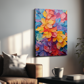 아트앤코 돈 들어오는 꽃 캔버스 그림 75x50cm 풍수지리 인테리어 대형 액자, AT3090 활기찬 행운의 정원