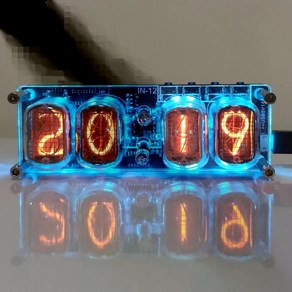 진동관 닉시관 무소음 디지털 시계 빛나는 데스크탑 장식품 튜브시계, 1. New IN12 Nixie tube