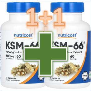 뉴트리코스트 KSM-66 600mg 60캡슐, 60정, 2개