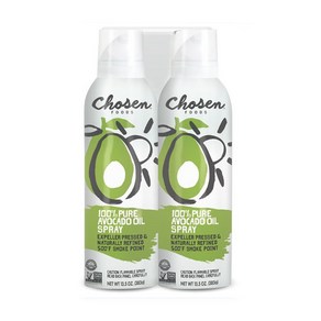 초슨푸즈 아보카도 오일 스프레이 383ml 2팩 Chosen Foods Avocado Oil Spray 13.5 oz 2 ct