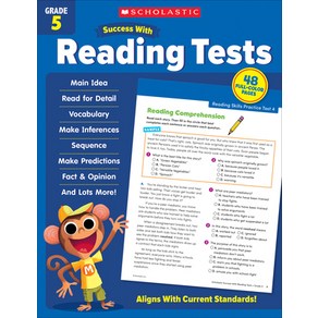 (영문도서) Scholastic Success with Reading Tests Grade 5 Paperback