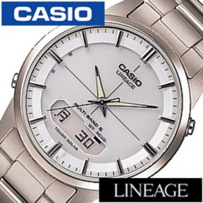 Casio 리니지 남성용 LINEAGE 손목 시계 태양광 동력 실버 LCW-M170TD-7AJF