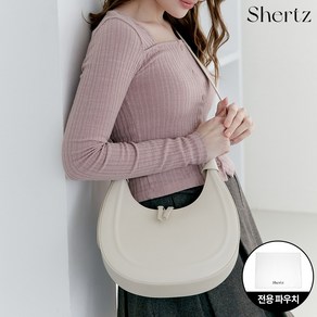 [Shertz 세르쯔] 뉴문 미디엄 데일리 소가죽 숄더백 + 세르쯔 가방파우치