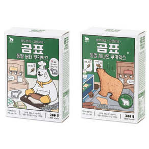 곰표 통밀 쿠키믹스 2종세트(버터 시나몬) 200g