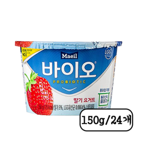 매일바이오 딸기 요거트 150g 냉장무배, 24개