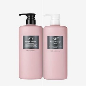 ATS 리페어 테라피 샴푸+마스크 세트 1000ml 손상모발용 약산성, 1L, 1세트