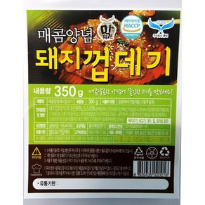 클릭 막꿔스 매콤양념돼지껍데기 400g 양념돼지껍데기 소주안주 포차재료, 1개