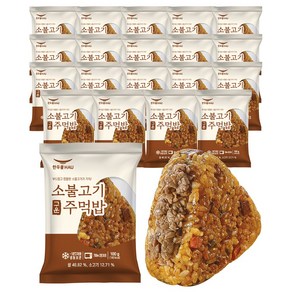 [치타마켓] 한우물 구운주먹밥 소불고기 100g, 20개