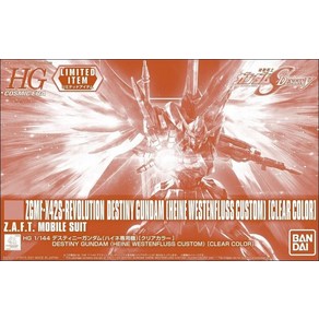 (BANDAI) HG 1/144 SEED DESTINY 반다이 데스티니 건담 (하이네 전용기) [클리어, 1개