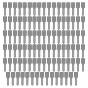리빙미 전선정리 무타공 벨크로 찍찍이 밴드 고정, 그레이, 100개