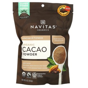 Navitas Oganics 카카오 분말 454g 16oz, 1개