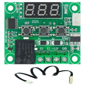 디지털온도조절기 온도제어 디지털온도조절기 온도컨트롤러 부화기 냉각기 제작, 온도제어컨트롤러+아크릴케이스, 1개