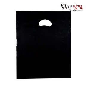 봉투야닷컴 LDPE 45호 (45x54cm) 50장 비닐쇼핑백, 무지-블랙