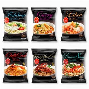 락사라면 싱가포르 봉지 라멘 Laksa 말레이시아 누들, 락사 3봉 + 카레 3봉