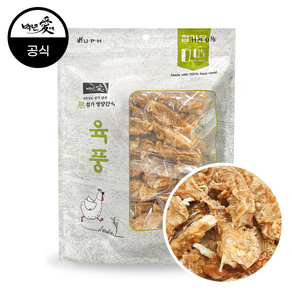 백년애 육풍 무첨가 강아지 간식 치킨말이 황태 500g, 1개