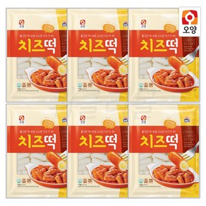 팔도맛쟁이 사조오양 구워먹는 치즈떡 떡볶이 떡, 1kg, 6개