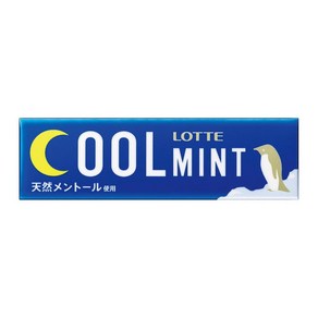 일본 Lotte 롯데 쿨민트껌 Cool Mint 천연멘솔 9개입 x 15개, 1개