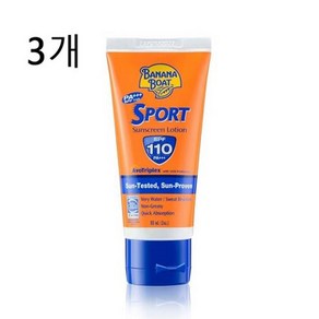 바나나보트 스포츠 퍼포먼스 선스크린 로션 SPF100, 90ml, 3개