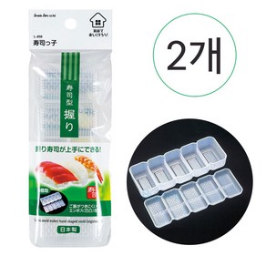 일본수입 사나다 5p초밥틀 스시틀 스시몰드 스시만들기 김밥틀 주먹밥틀 삼각김밥 도시락 초밥틀 일본주먹밥틀, 2개