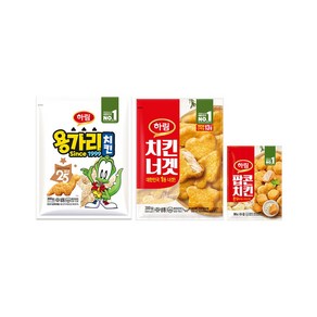 하림 용가리치킨 300g+치킨너겟 300g+팝콘치킨 180g