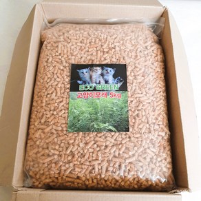 우드펠릿 펠렛 pellet 캠핑 고양이모래 연료, 5kg, 1개