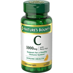 비타민C 1000mg 로즈힙 고함량 100정 3개월 미국산 Vitamin C Rose Hi, 100개(1팩), 1개